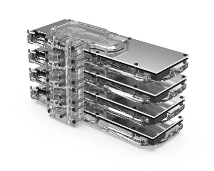 Bykski Quad GPU 40mm SLI/CF Connection Bridge Block for TC Blocks - (B-L3-4WAY-TC) - PrimoChill - KEEPING IT COOL