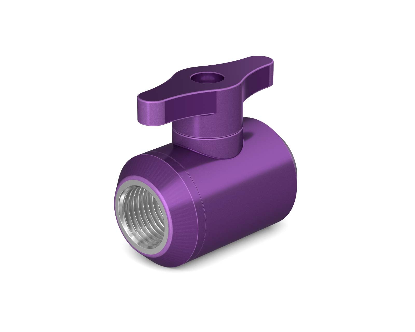 PrimoChill Female to Female G 1/4 Drain Ball Valve - PrimoChill - KEEPING IT COOL Candy Purple