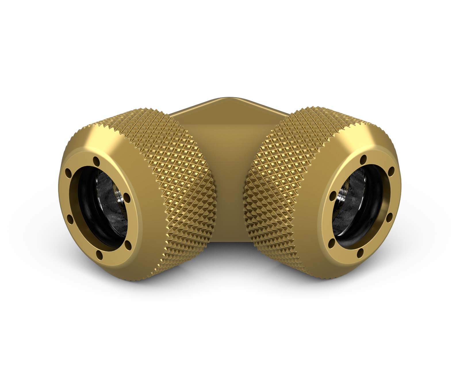 PrimoChill 1/2in. Rigid RevolverSX 90 Degree Fitting Set - PrimoChill - KEEPING IT COOL Candy Gold