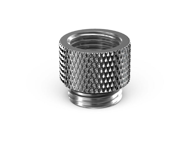 PrimoChill Male to Female G 1/4in. 10mm SX Extension Coupler - PrimoChill - KEEPING IT COOL Silver Nickel