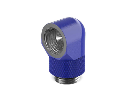 PrimoChill Male to Female G 1/4in. 90 Degree SX Rotary Elbow Fitting - PrimoChill - KEEPING IT COOL True Blue
