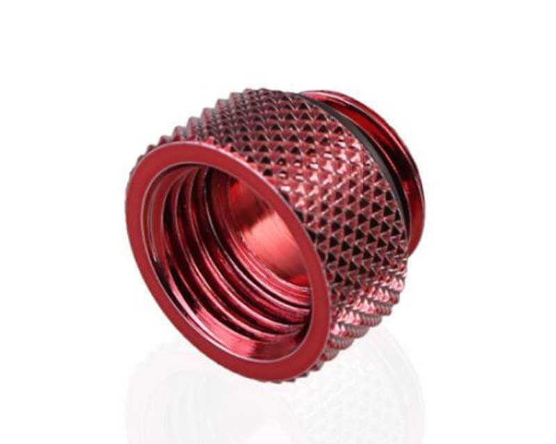 Bykski G 1/4in. Male/Female Extension Coupler - 7.5mm (B-EXJ-7.5) - PrimoChill - KEEPING IT COOL Red
