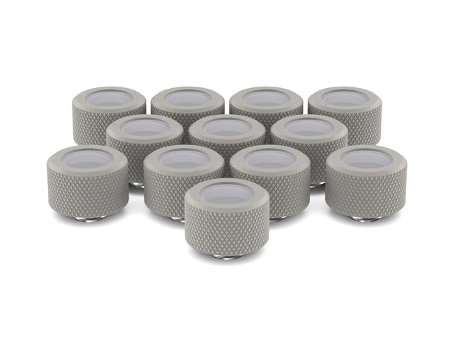 PrimoChill 16mm OD Rigid SX Fitting - 12 Pack - PrimoChill - KEEPING IT COOL TX Matte Silver