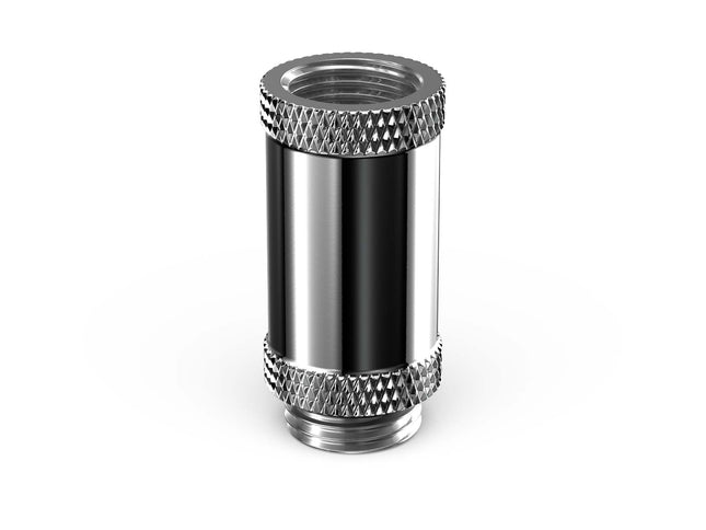 PrimoChill Male to Female G 1/4in. 30mm SX Extension Coupler - PrimoChill - KEEPING IT COOL Silver Nickel