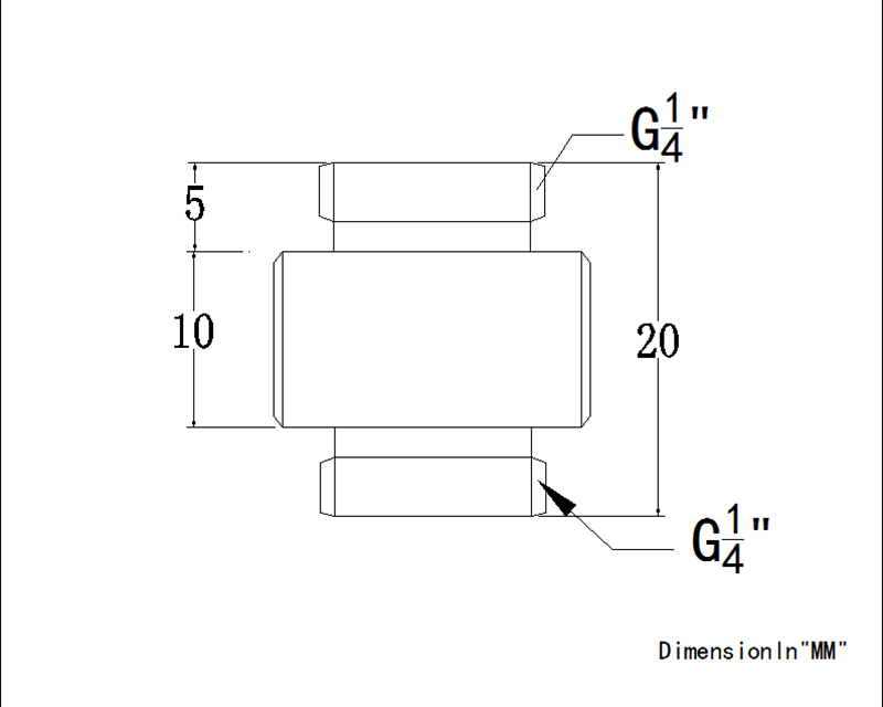 Bykski G1/4 Dual Male Extension Coupler (B-DTJ-S) - PrimoChill - KEEPING IT COOL