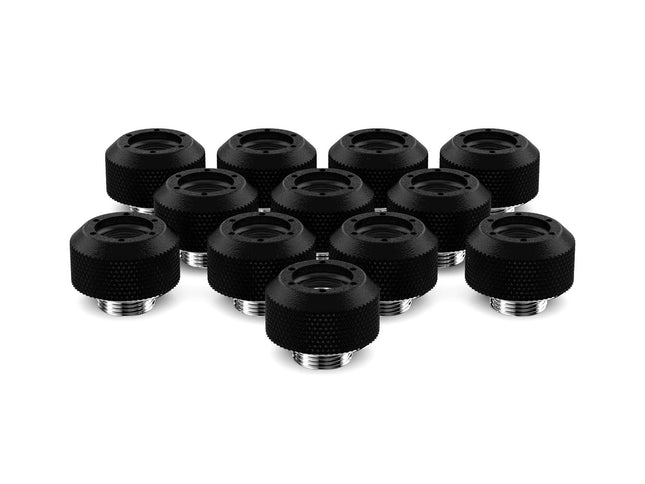 PrimoChill 1/2in. Rigid RevolverSX Series Fitting - 12 pack - PrimoChill - KEEPING IT COOL TX Matte Black