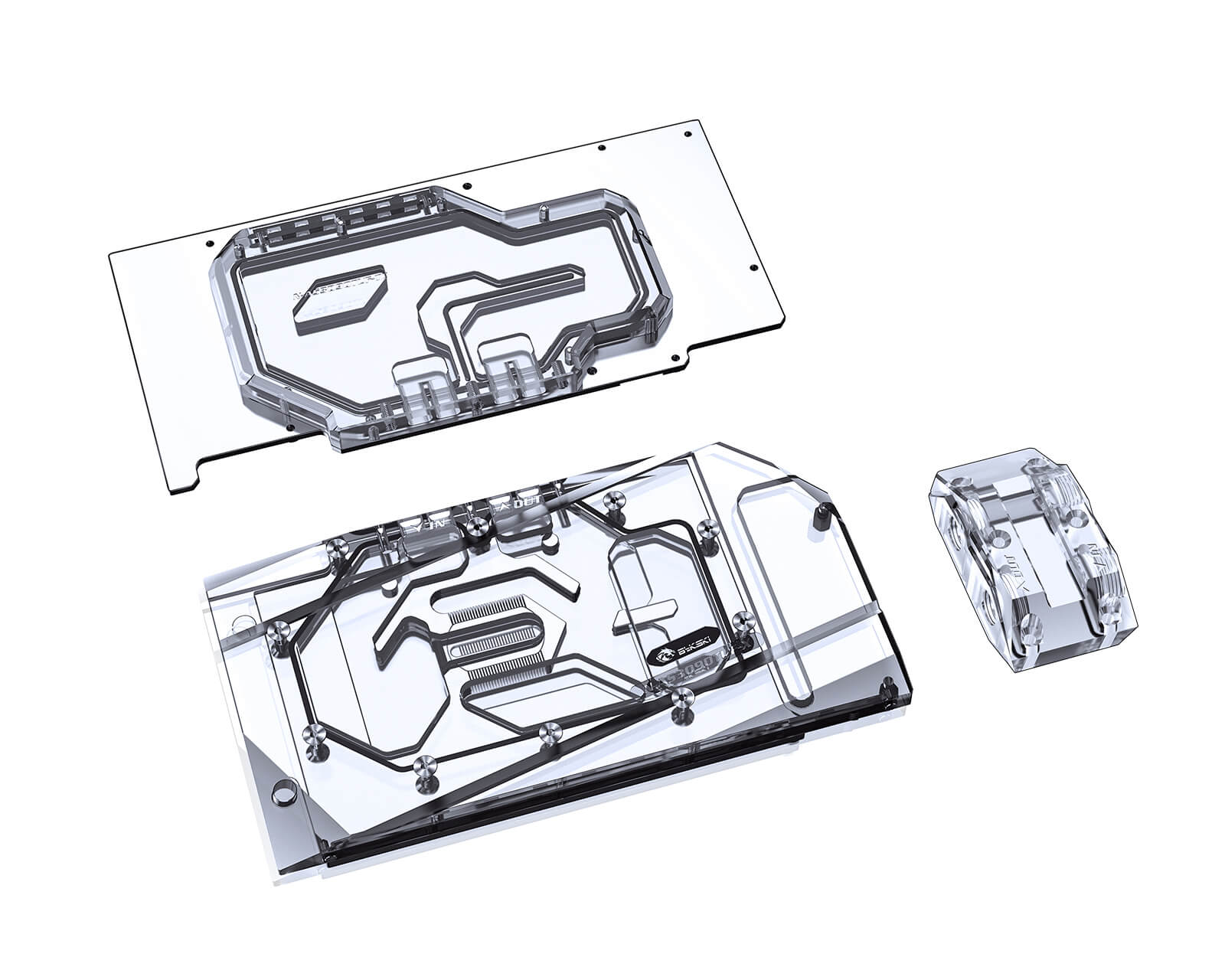 Bykski Full Coverage GPU Water Block w/ Integrated Active Backplate for ASUS TUF RTX 3090 (N-AS3090TUF-TC) - PrimoChill - KEEPING IT COOL