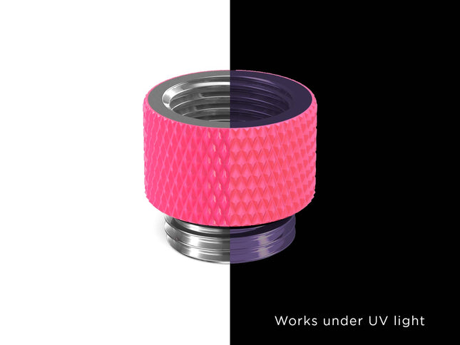 PrimoChill Male to Female G 1/4in. 10mm SX Extension Coupler - PrimoChill - KEEPING IT COOL UV Pink