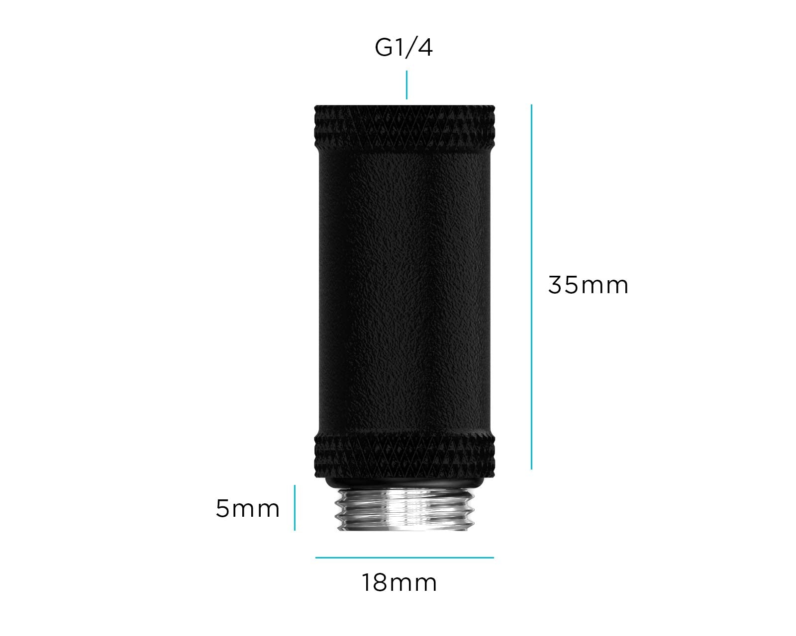 PrimoChill Male to Female G 1/4in. 35mm SX Extension Coupler - PrimoChill - KEEPING IT COOL