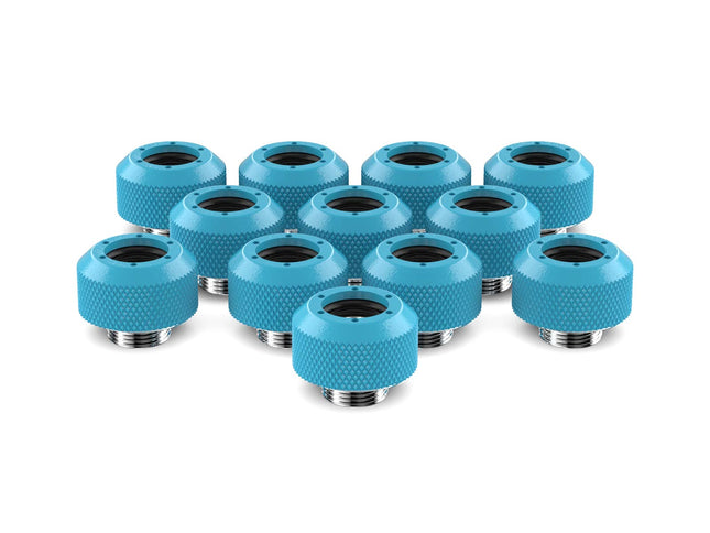 PrimoChill 1/2in. Rigid RevolverSX Series Fitting - 12 pack - PrimoChill - KEEPING IT COOL Sky Blue