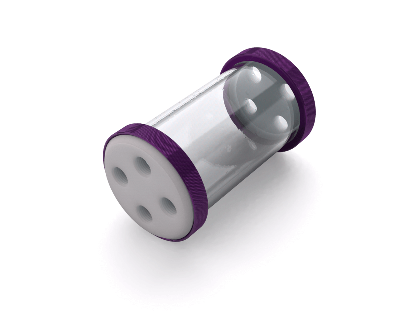 PrimoChill CTR Low Profile Phase II Reservoir - White POM - 120mm - PrimoChill - KEEPING IT COOL Candy Purple