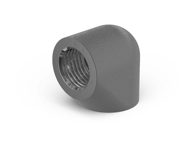 PrimoChill Female to Female G 1/4in. 90 Degree SX Extended Elbow Fitting - PrimoChill - KEEPING IT COOL TX Matte Gun Metal