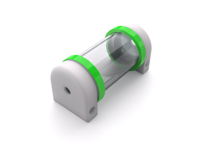 PrimoChill CTR Hard Mount Phase II Reservoir - White POM – 120mm - PrimoChill - KEEPING IT COOL UV Green