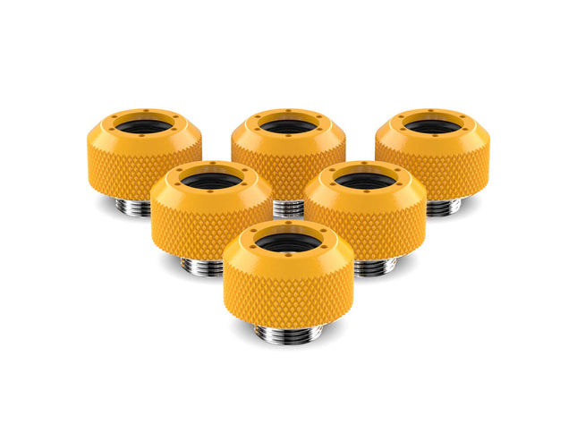 PrimoChill 1/2in. Rigid RevolverSX Series Fitting - 6 pack - PrimoChill - KEEPING IT COOL Yellow