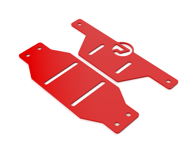 PrimoChill SX CTR Hard Mount Reservoir to Radiator Mount - 140mm Series - PrimoChill - KEEPING IT COOL UV Red