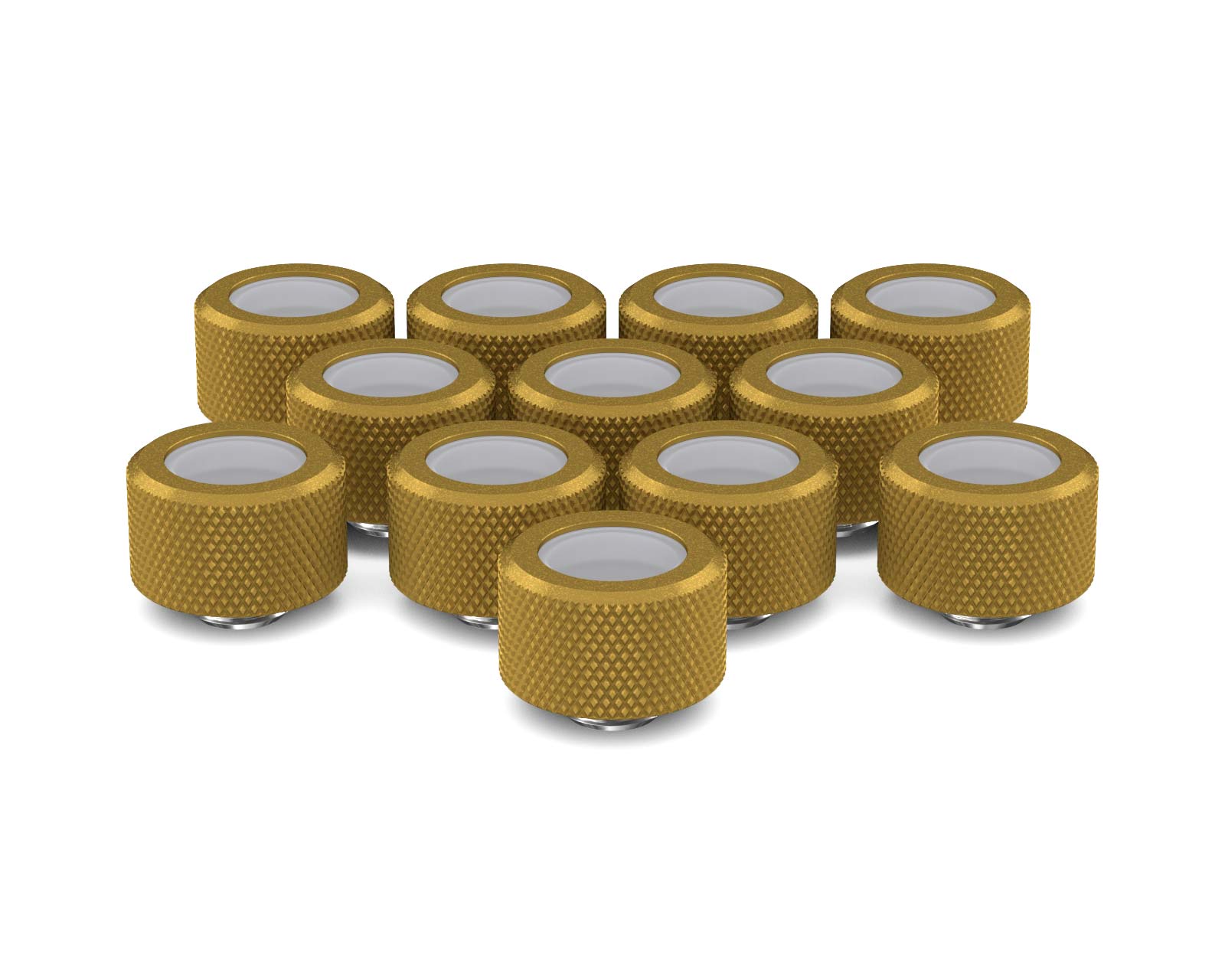 PrimoChill 16mm OD Rigid SX Fitting - 12 Pack - PrimoChill - KEEPING IT COOL Gold