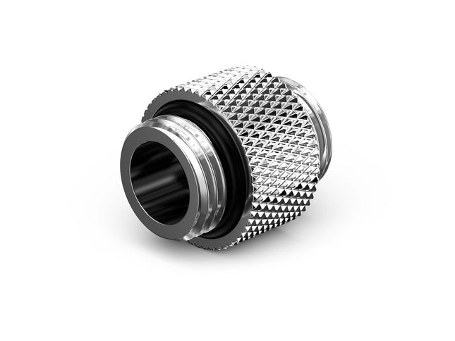 PrimoChill Dual Male G 1/4in. SX Extension Coupler - PrimoChill - KEEPING IT COOL Silver Nickel