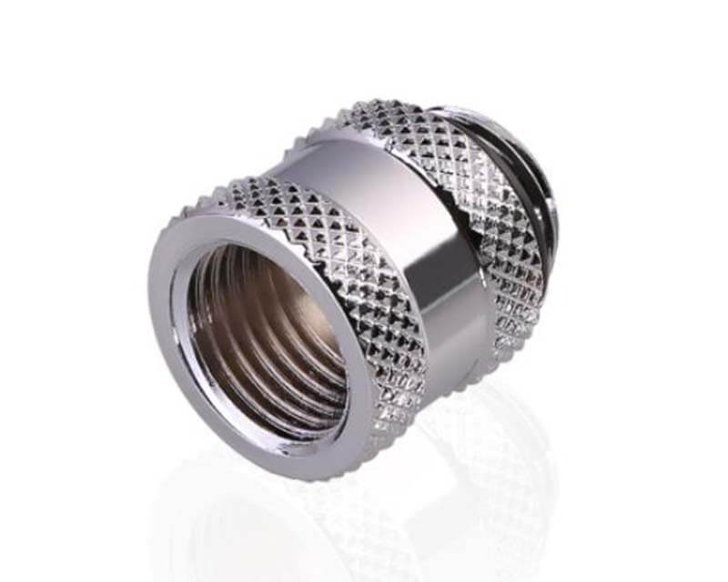 Bykski G 1/4in. Male/Female Extension Coupler - 15mm (B-EXJ-15) - PrimoChill - KEEPING IT COOL Silver