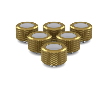 PrimoChill 16mm OD Rigid SX Fitting - 6 Pack - PrimoChill - KEEPING IT COOL Candy Gold