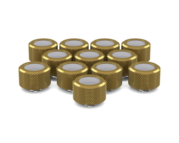 PrimoChill 16mm OD Rigid SX Fitting - 12 Pack - PrimoChill - KEEPING IT COOL Candy Gold