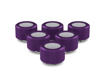PrimoChill 16mm OD Rigid SX Fitting - 6 Pack - PrimoChill - KEEPING IT COOL Candy Purple
