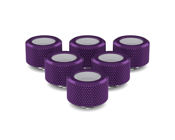 PrimoChill 16mm OD Rigid SX Fitting - 6 Pack - PrimoChill - KEEPING IT COOL Candy Purple