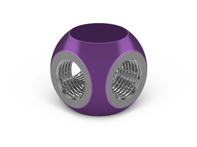PrimoChill G 1/4in. 3-Way SX Female T Adapter - PrimoChill - KEEPING IT COOL Candy Purple