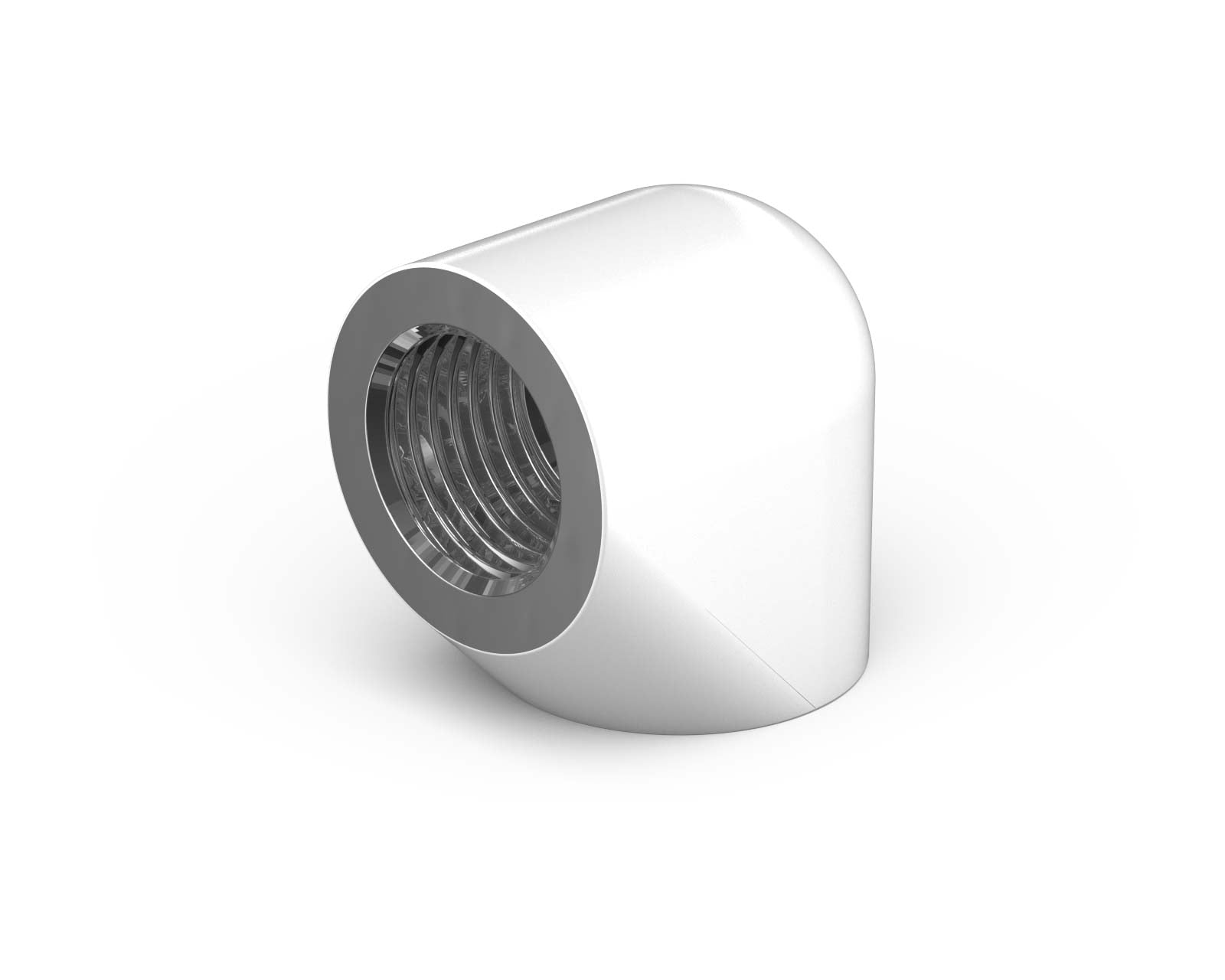 PrimoChill Female to Female G 1/4in. 90 Degree SX Extended Elbow Fitting - PrimoChill - KEEPING IT COOL Sky White