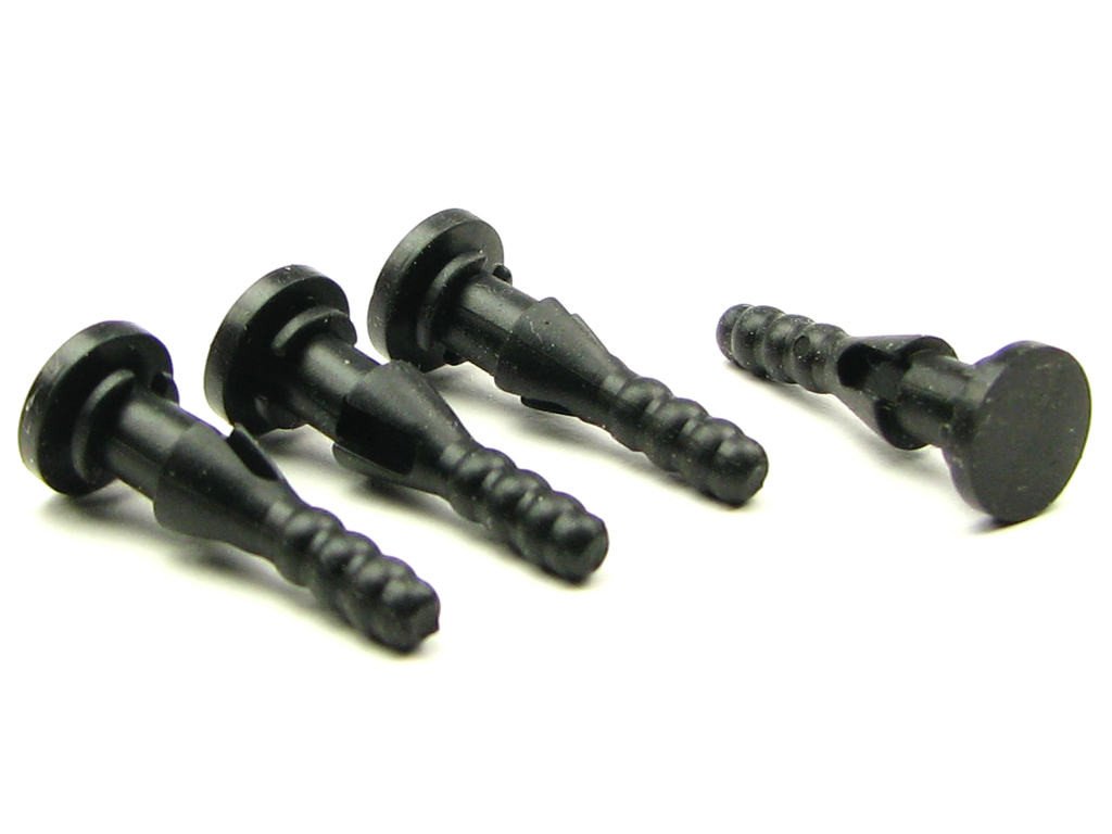 Rubber 1 in. Anti-Vibration Screw for Open Chassis Fan - 4 Pack - PrimoChill - KEEPING IT COOL