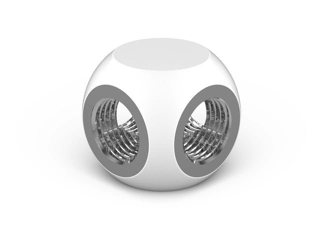 PrimoChill G 1/4in. 4-Way Quad SX Female Adapter Block - PrimoChill - KEEPING IT COOL Sky White