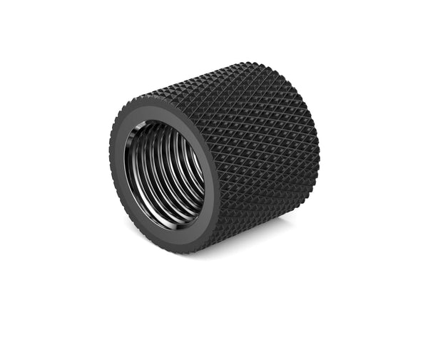 PrimoChill Dual Female G 1/4in. Straight SX Extension Coupler - PrimoChill - KEEPING IT COOL Satin Black