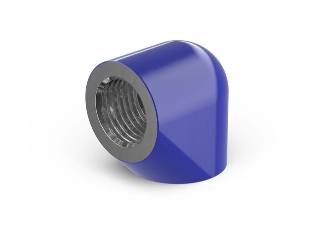 PrimoChill Female to Female G 1/4in. 90 Degree SX Extended Elbow Fitting - PrimoChill - KEEPING IT COOL True Blue