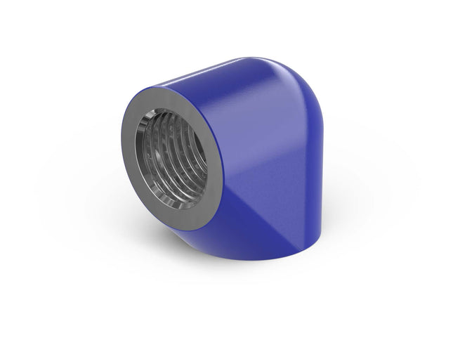 BSTOCK:PrimoChill Female to Female G 1/4in. 90 Degree SX Extended Elbow Fitting - True Blue