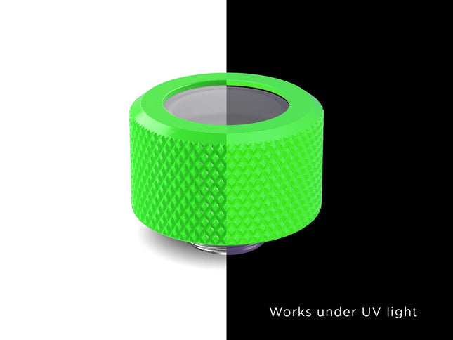 PrimoChill 16mm OD Rigid SX Fitting - PrimoChill - KEEPING IT COOL UV Green