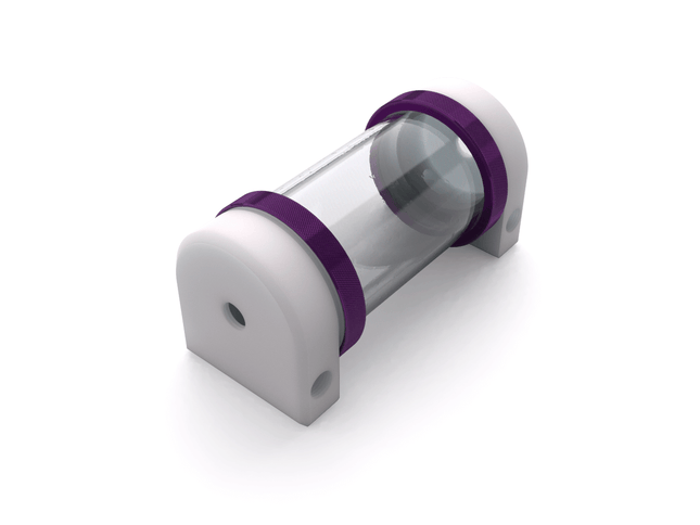 PrimoChill CTR Hard Mount Phase II Reservoir - White POM – 120mm - PrimoChill - KEEPING IT COOL Candy Purple