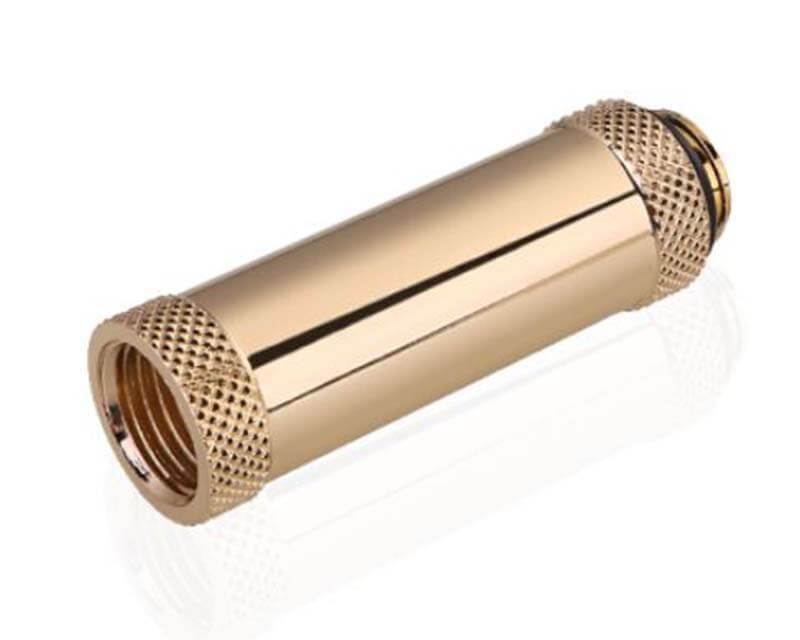 Bykski G 1/4in. Male/Female Extension Coupler - 50mm (B-EXJ-50) - PrimoChill - KEEPING IT COOL Gold