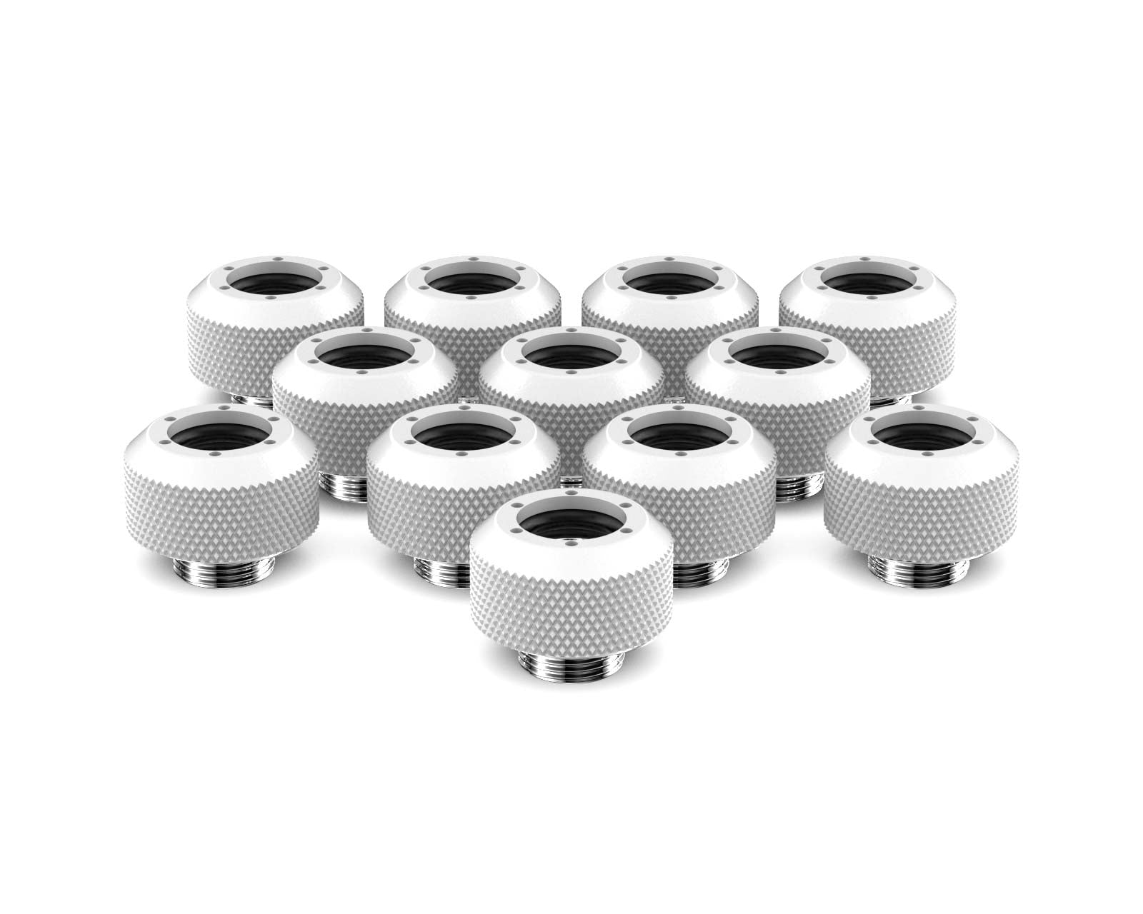PrimoChill 1/2in. Rigid RevolverSX Series Fitting - 12 pack - PrimoChill - KEEPING IT COOL Sky White