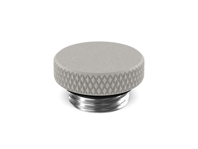 PrimoChill G 1/4in. SX Knurled Stop Fitting (No slot) - PrimoChill - KEEPING IT COOL TX Matte Silver