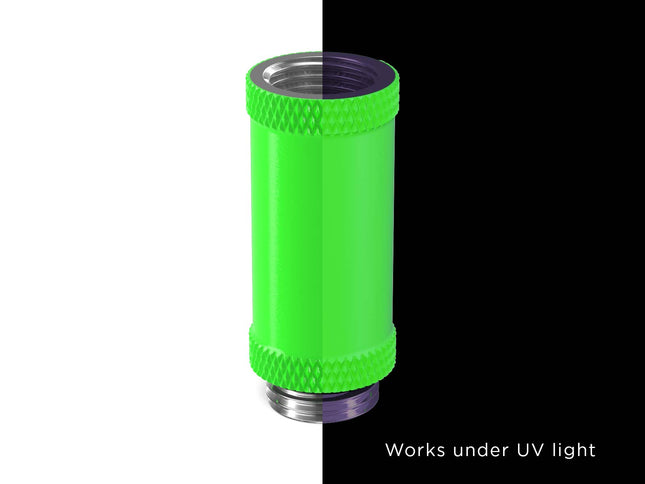 PrimoChill Male to Female G 1/4in. 35mm SX Extension Coupler - PrimoChill - KEEPING IT COOL UV Green