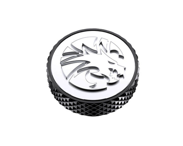 Bykski G 1/4in. Knurled Dragon Logo Stop Plug (B-PD5-DG) - PrimoChill - KEEPING IT COOL Black