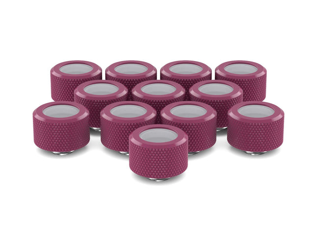 PrimoChill 16mm OD Rigid SX Fitting - 12 Pack - PrimoChill - KEEPING IT COOL Magenta