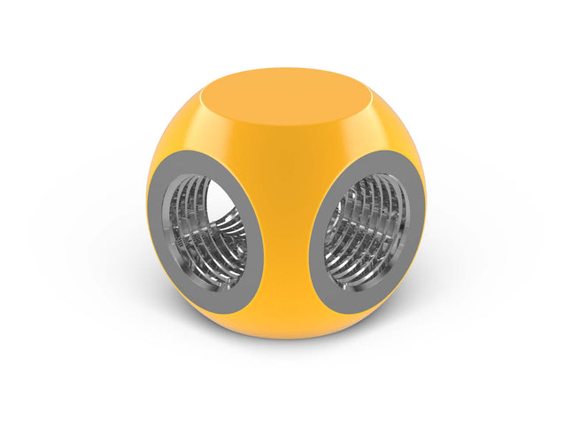 PrimoChill G 1/4in. 3-Way SX Female T Adapter - PrimoChill - KEEPING IT COOL Yellow