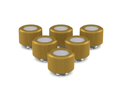 PrimoChill 14mm OD Rigid SX Fitting - 6 Pack - PrimoChill - KEEPING IT COOL Gold