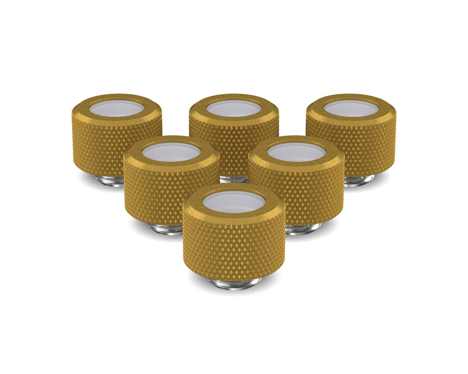 PrimoChill 14mm OD Rigid SX Fitting - 6 Pack - PrimoChill - KEEPING IT COOL Gold