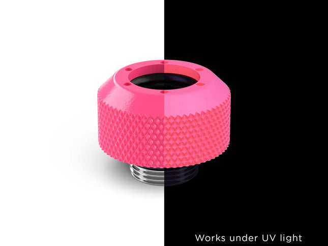 PrimoChill 1/2in. Rigid RevolverSX Series Fitting - PrimoChill - KEEPING IT COOL UV Pink