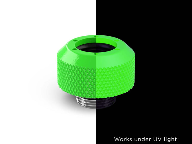 PrimoChill 1/2in. Rigid RevolverSX Series Fitting - PrimoChill - KEEPING IT COOL UV Green