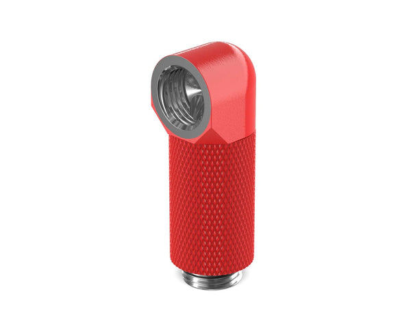 PrimoChill Male to Female G 1/4in. 90 Degree SX Rotary 30mm Extension Elbow Fitting - PrimoChill - KEEPING IT COOL Razor Red