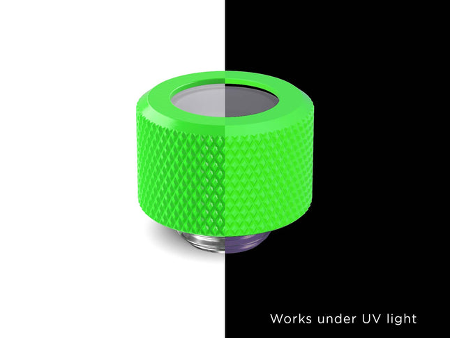 PrimoChill 14mm OD Rigid SX Fitting - PrimoChill - KEEPING IT COOL UV Green