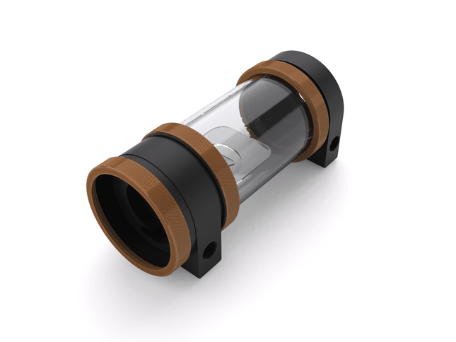 PrimoChill CTR Hard Mount Phase II High Flow D5 Enabled Reservoir - Black POM - 120mm - PrimoChill - KEEPING IT COOL Copper