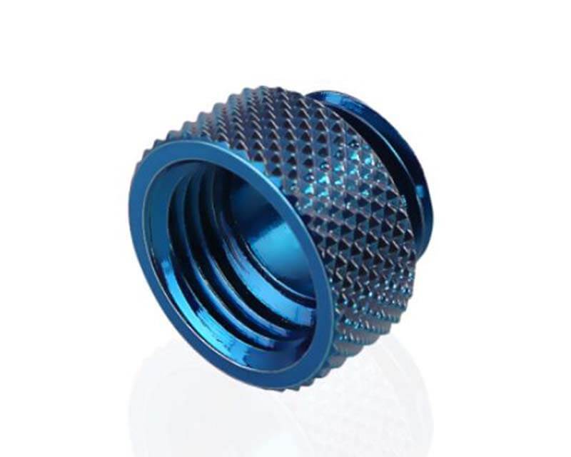 Bykski G 1/4in. Male/Female Extension Coupler - 7.5mm (B-EXJ-7.5) - PrimoChill - KEEPING IT COOL Blue